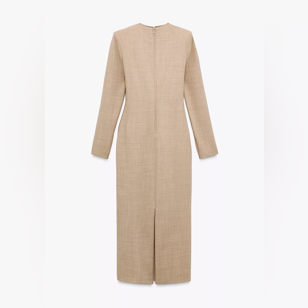 NWT Zara Woman ZW Collection Wool Tube Dress Size L Large - Picture 7 of 12